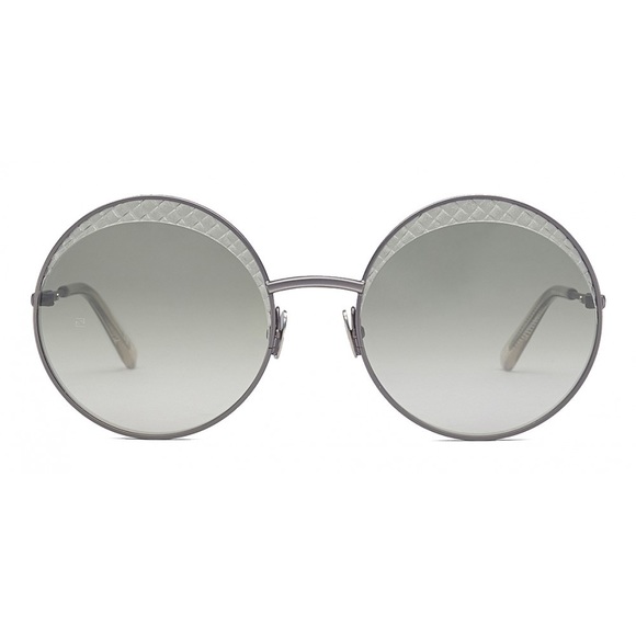 NEW Bottega Veneta Round Sunglasses Green Tinted main image 4